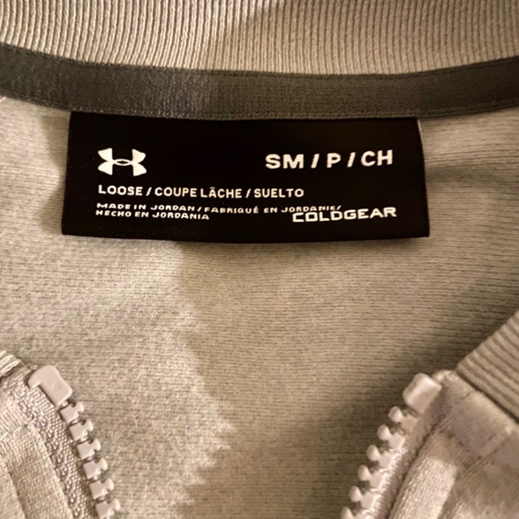 Grey Under Armour Zip-Up Sweater (S) - Picture 4 of 6